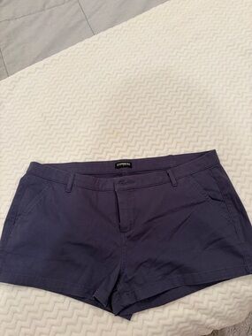 Express Navy Blue Women's Chino Shorts